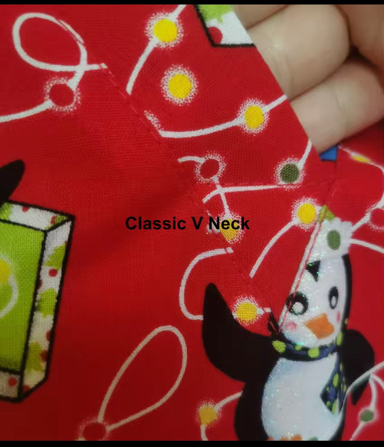 Christmas scrub set