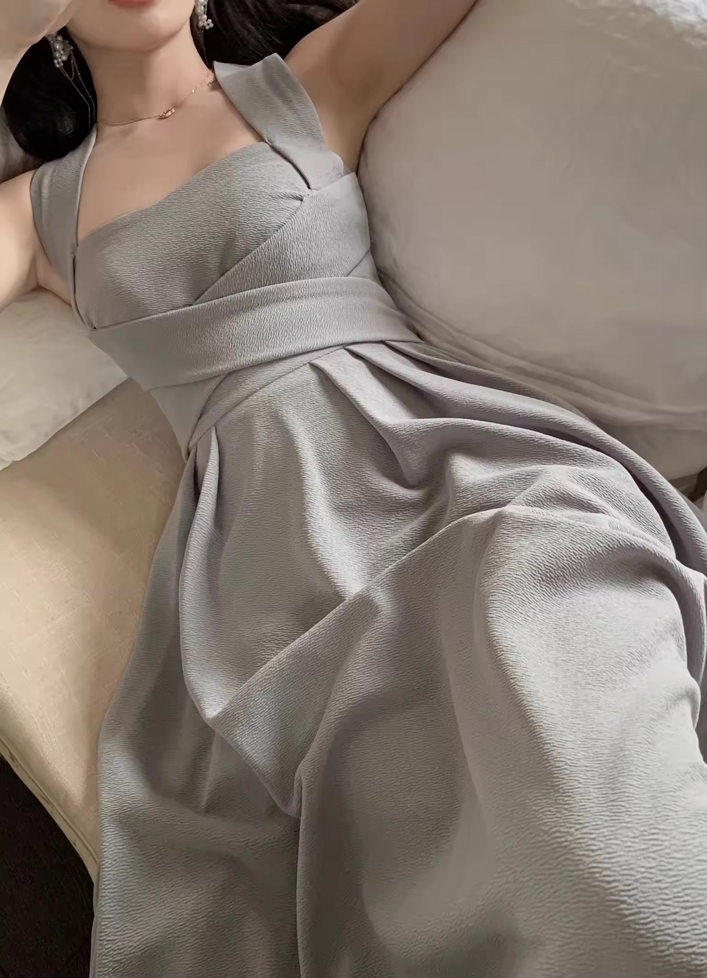 Graduation Wrap midi dress
