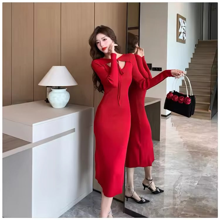 Stretchy Knit women dress