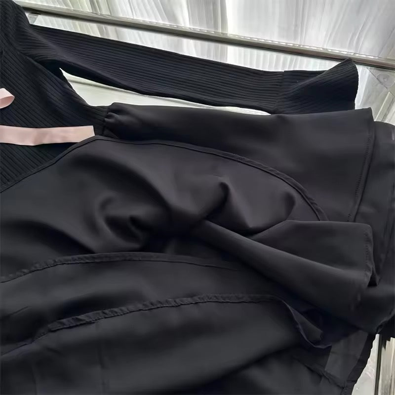 Black mini dress