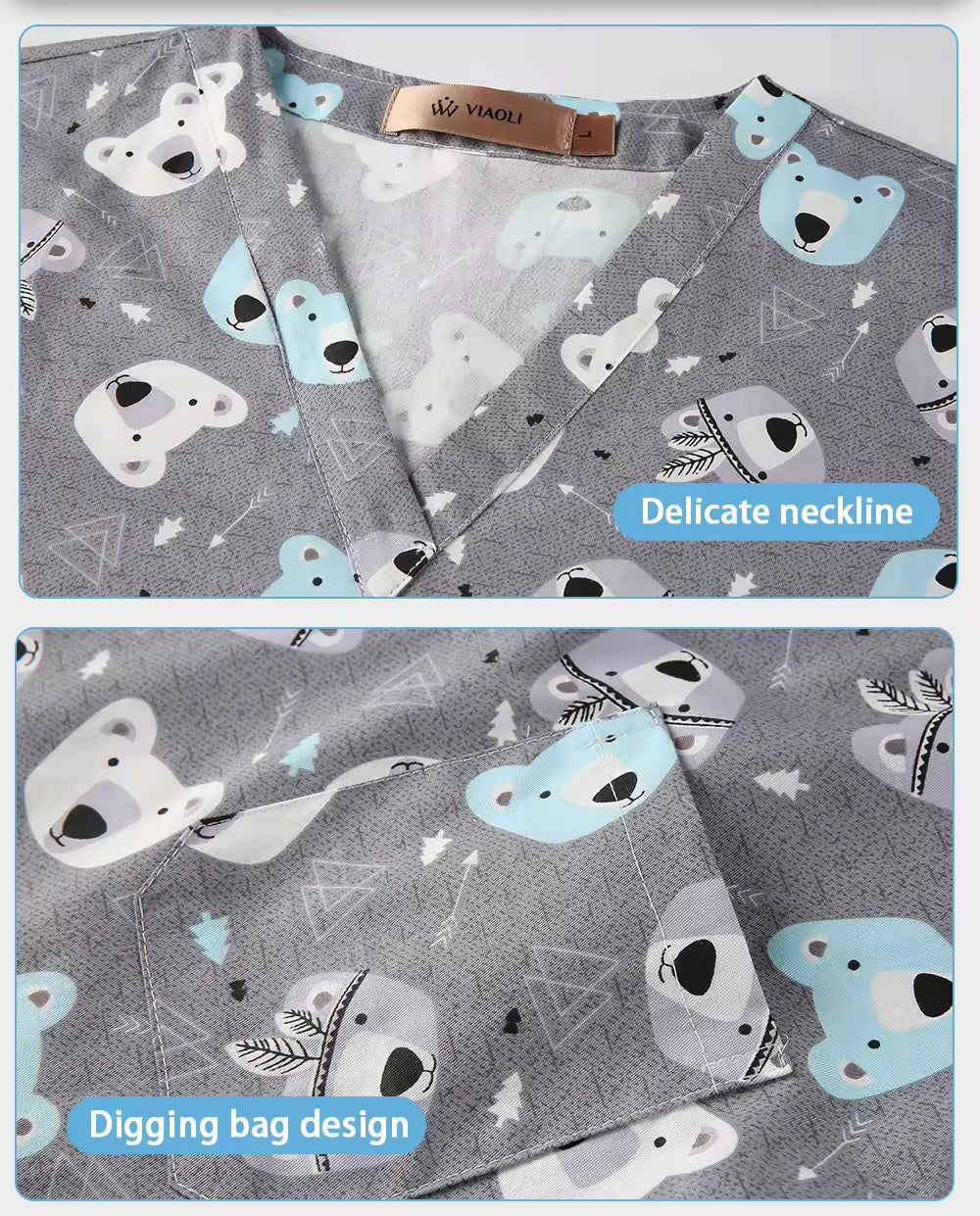 Fun scrub Top