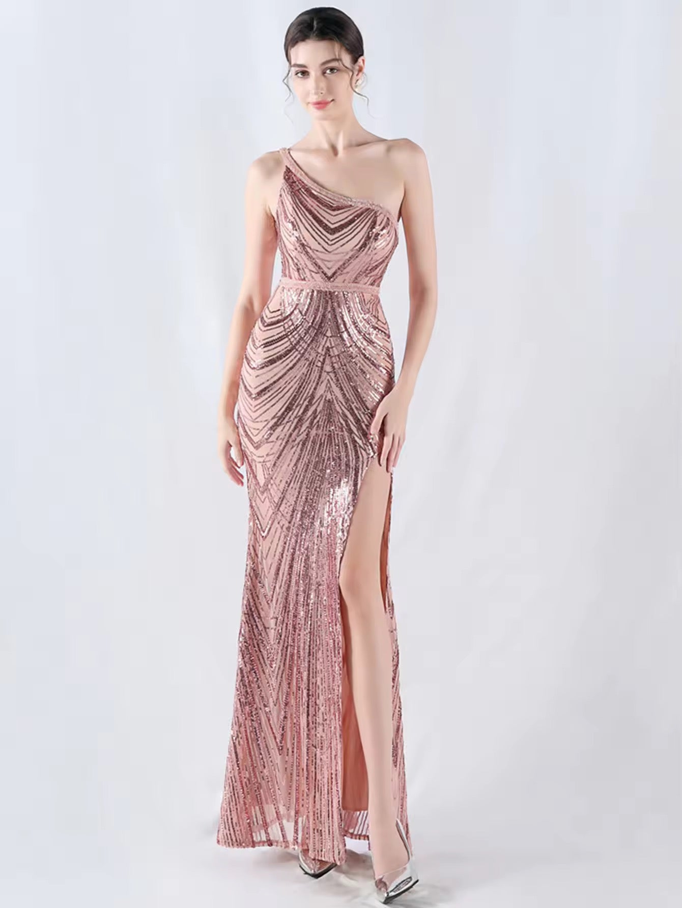 Luxury long slitcut dress
