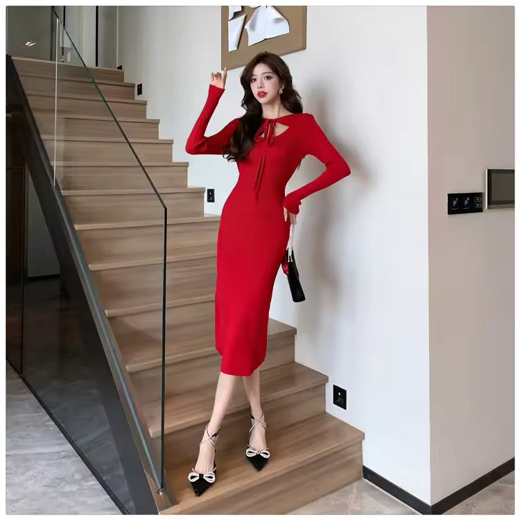 Stretchy Knit women dress