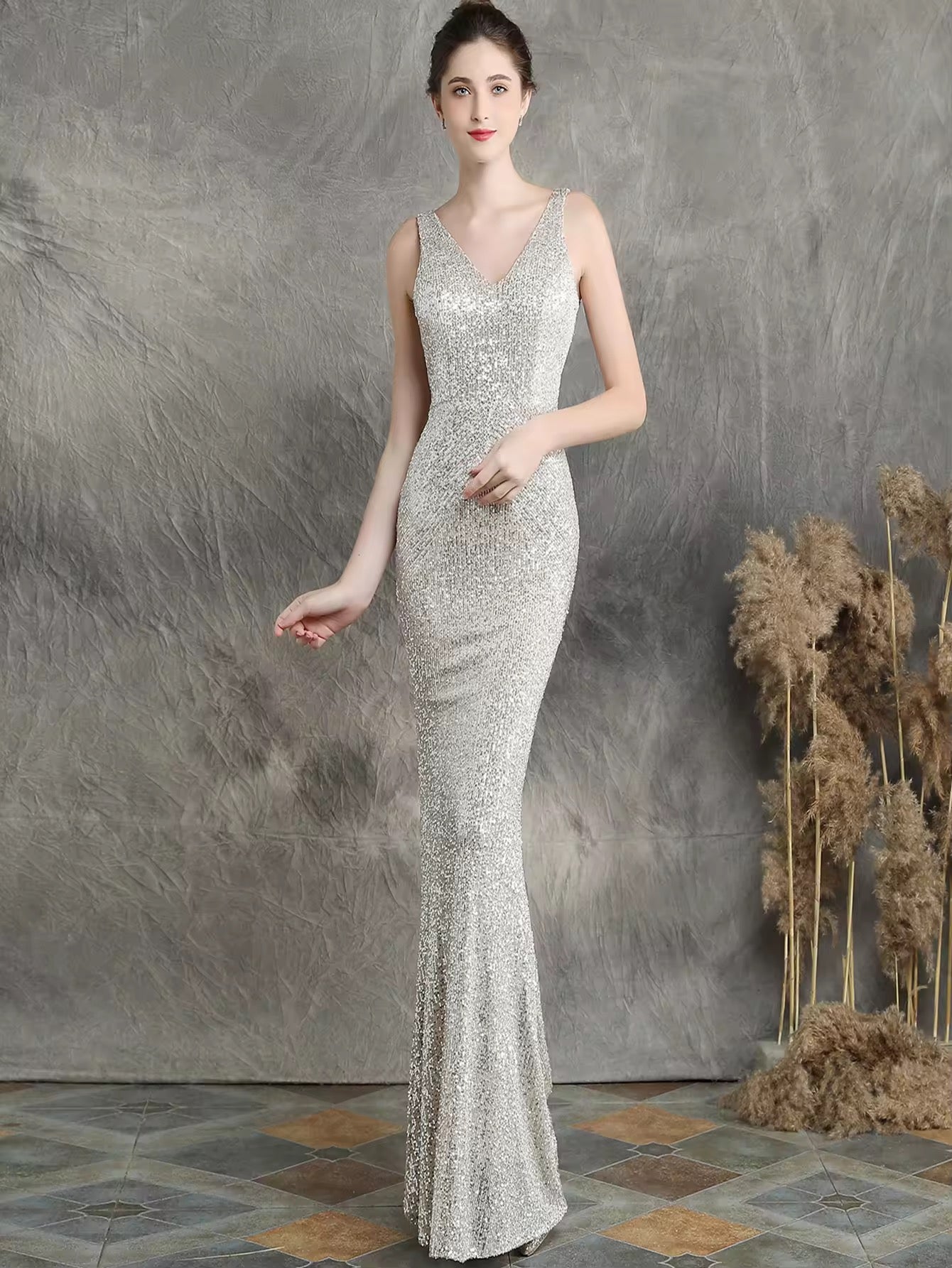 Luxury sequence gown