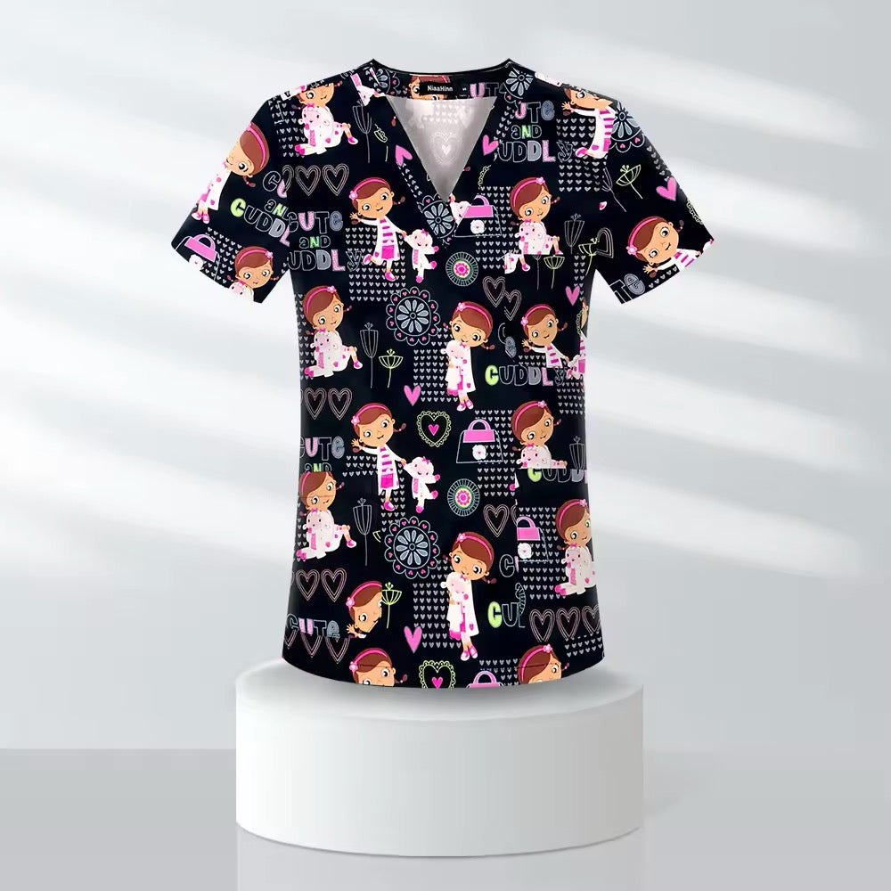 Fun scrub Top