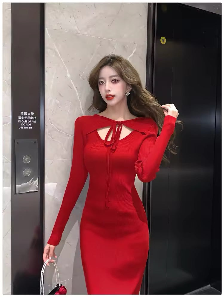 Stretchy Knit women dress