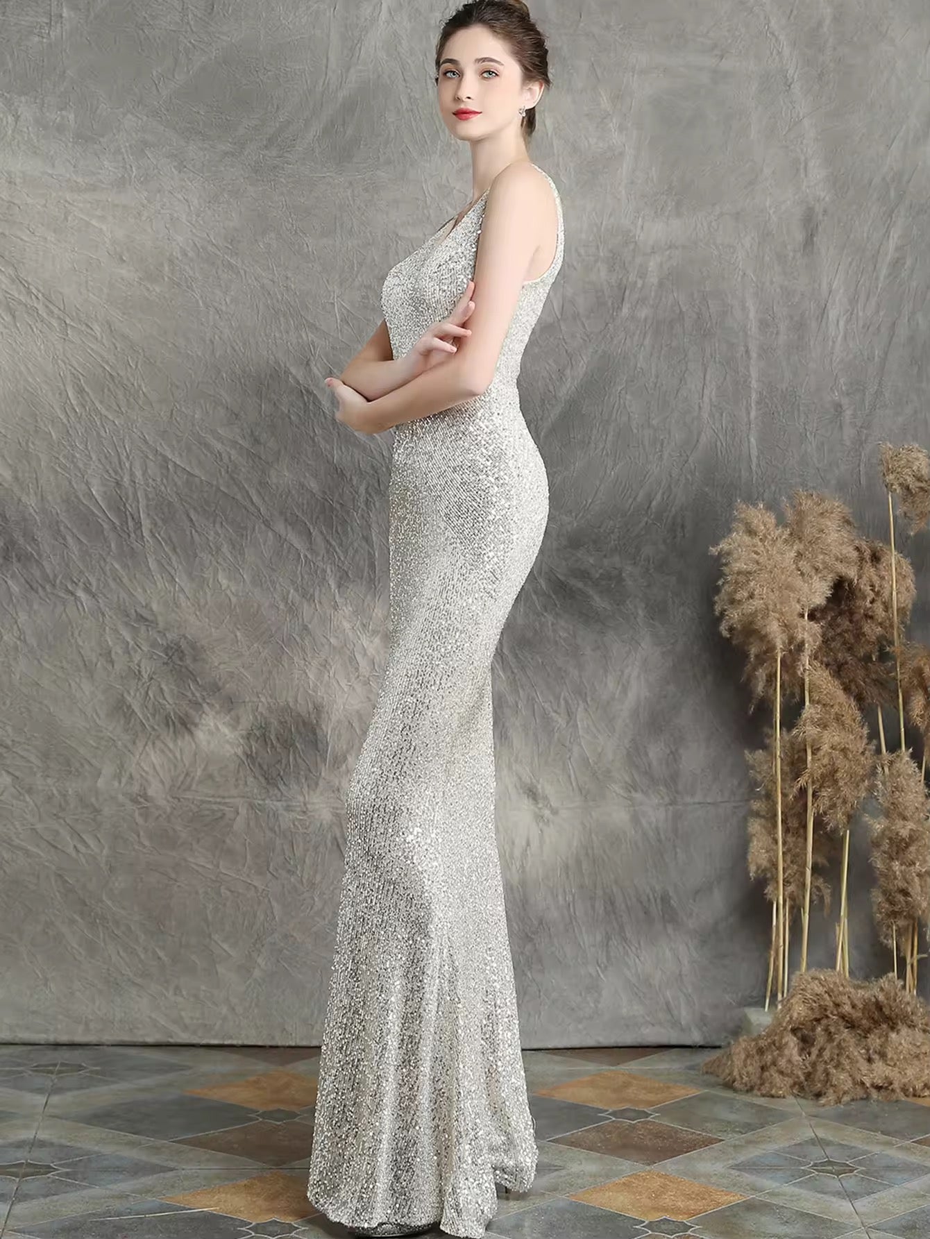 Luxury sequence gown