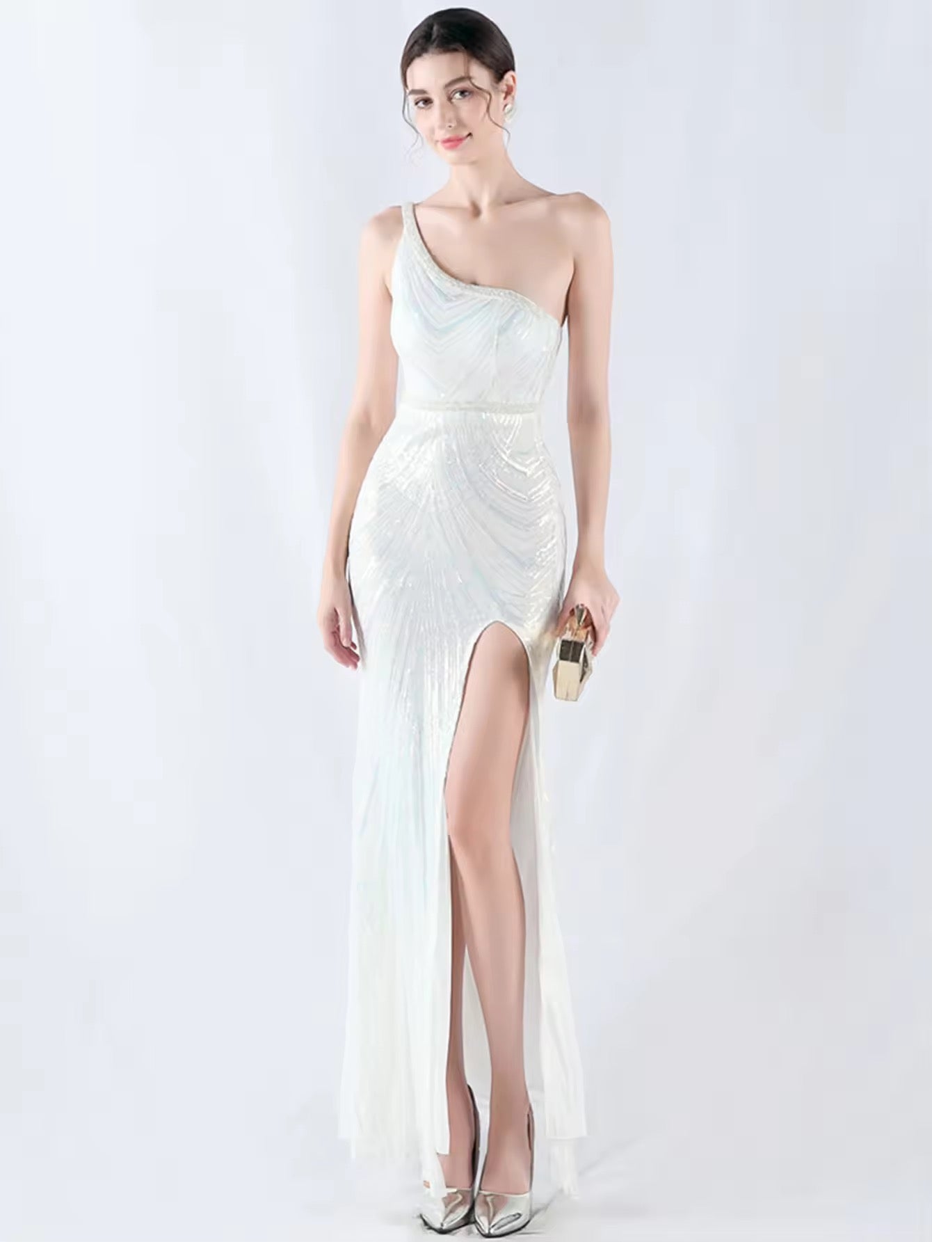 Luxury long slitcut dress