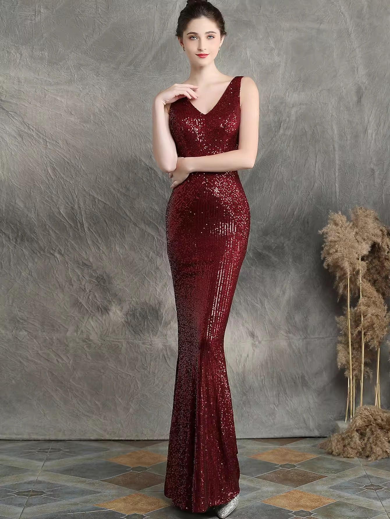 Luxury sequence gown