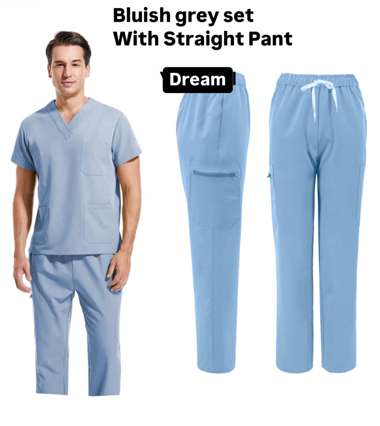 Men’s Hospital Scrub Set (select pant design)