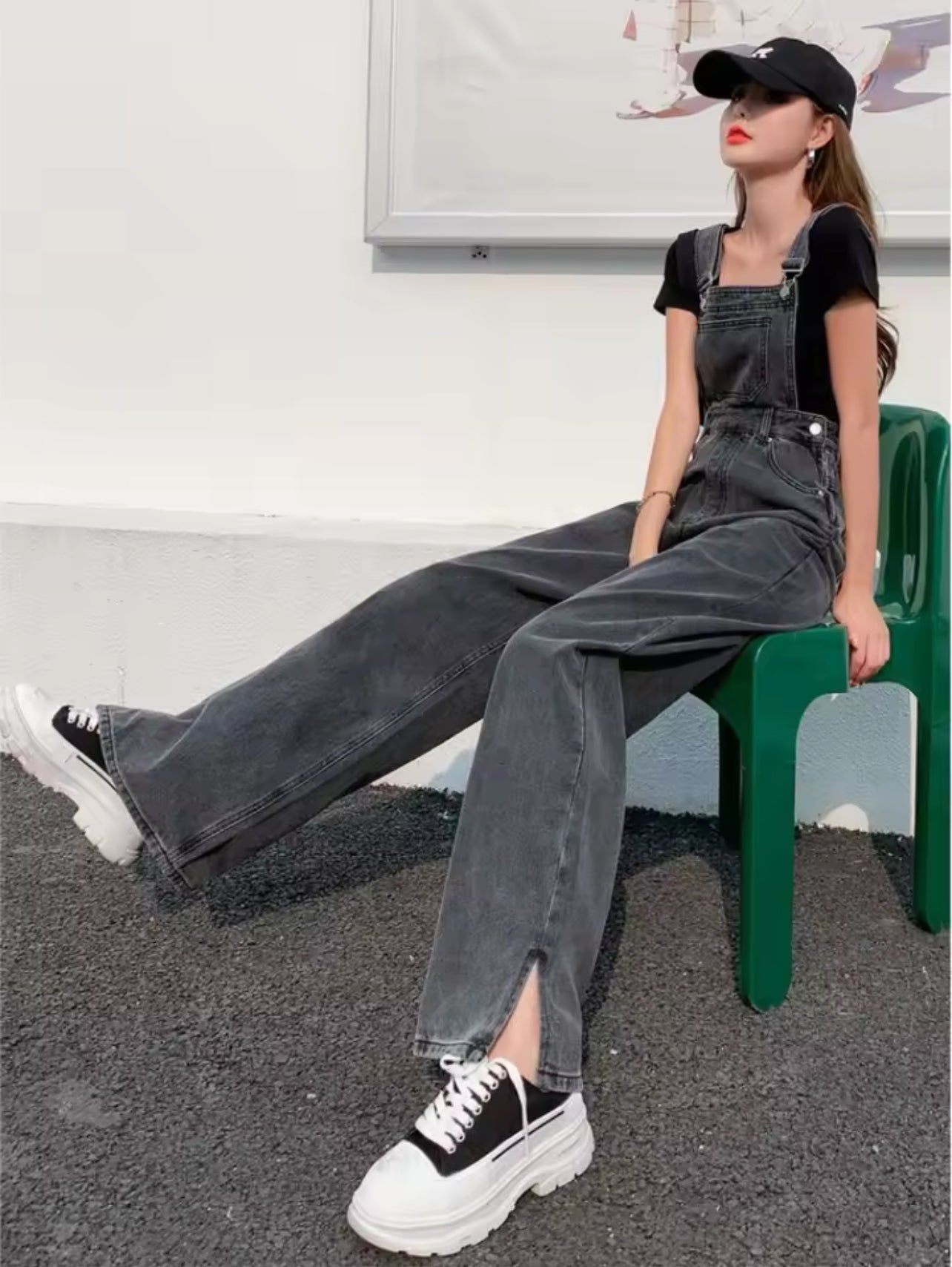 Black denim pant