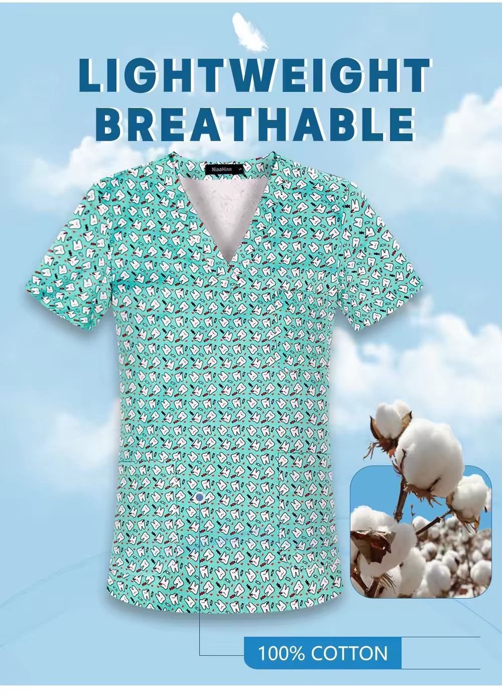 Fun scrub Top