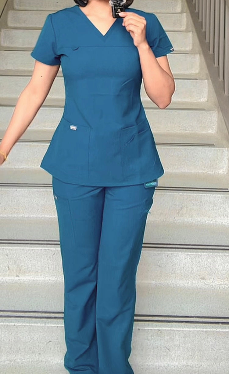 ‘V’ Neck Design Scrub sets