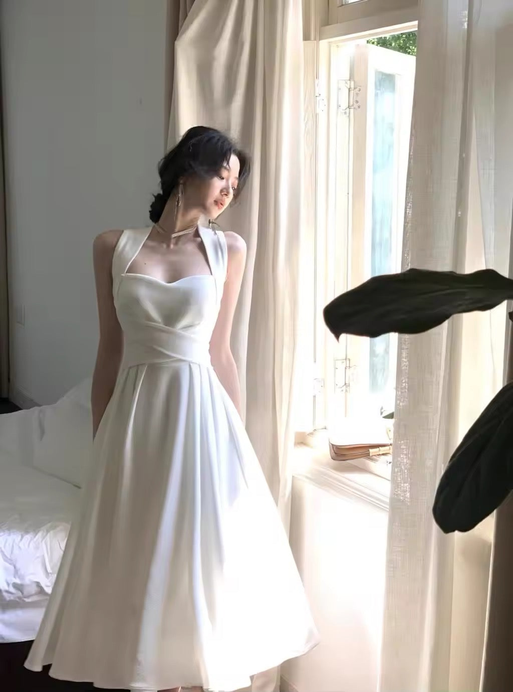 Graduation Wrap midi dress
