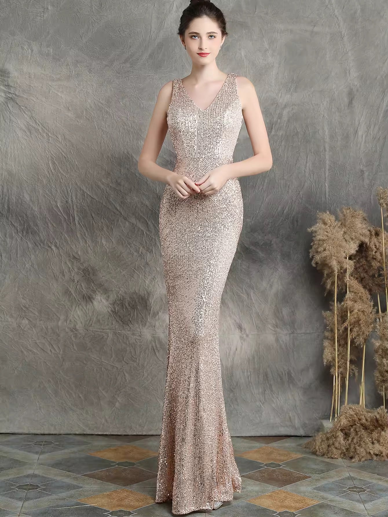 Luxury sequence gown