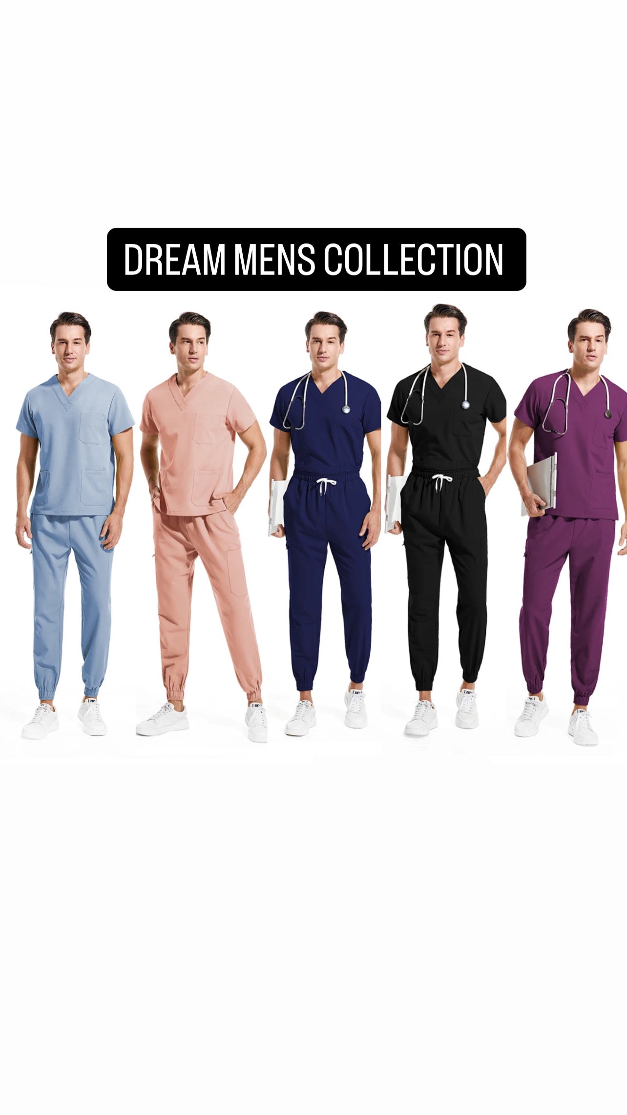 Men’s Hospital Scrub Set (select pant design)