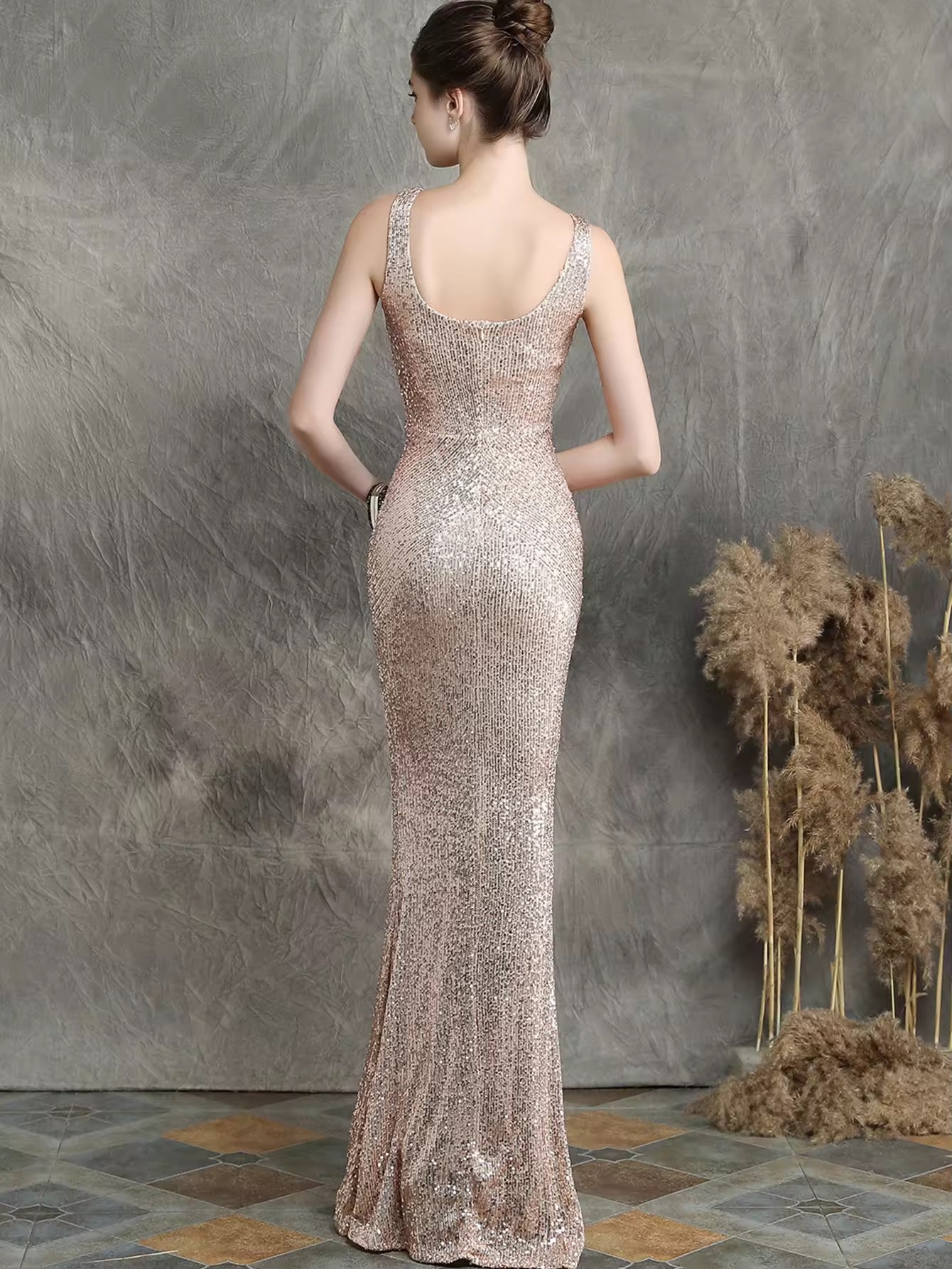 Luxury sequence gown
