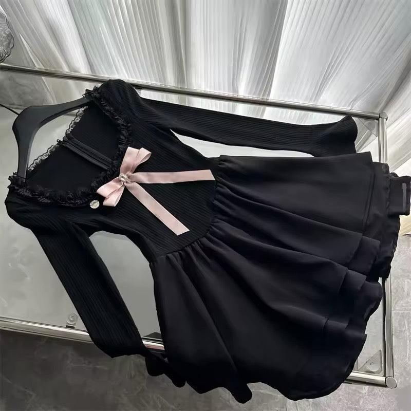 Black mini dress