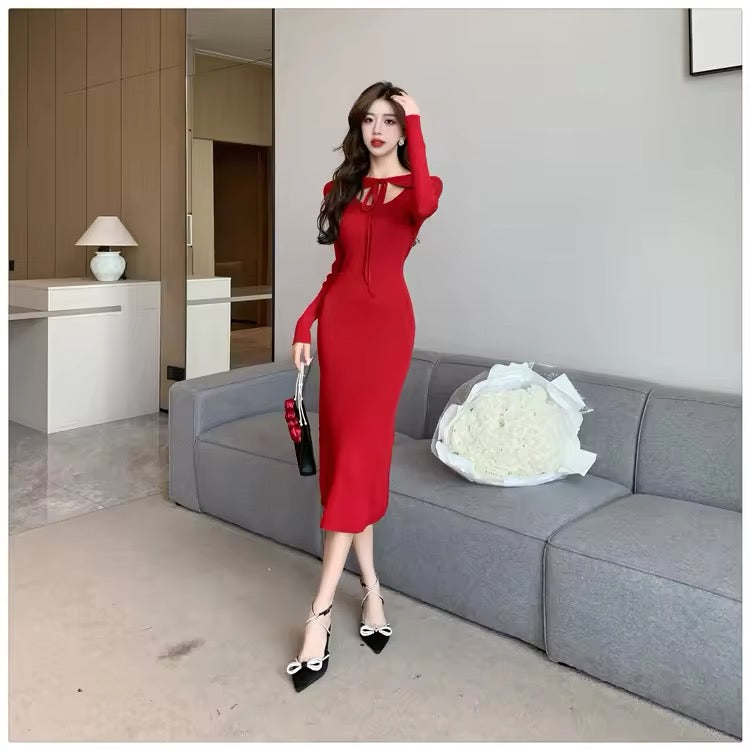 Stretchy Knit women dress