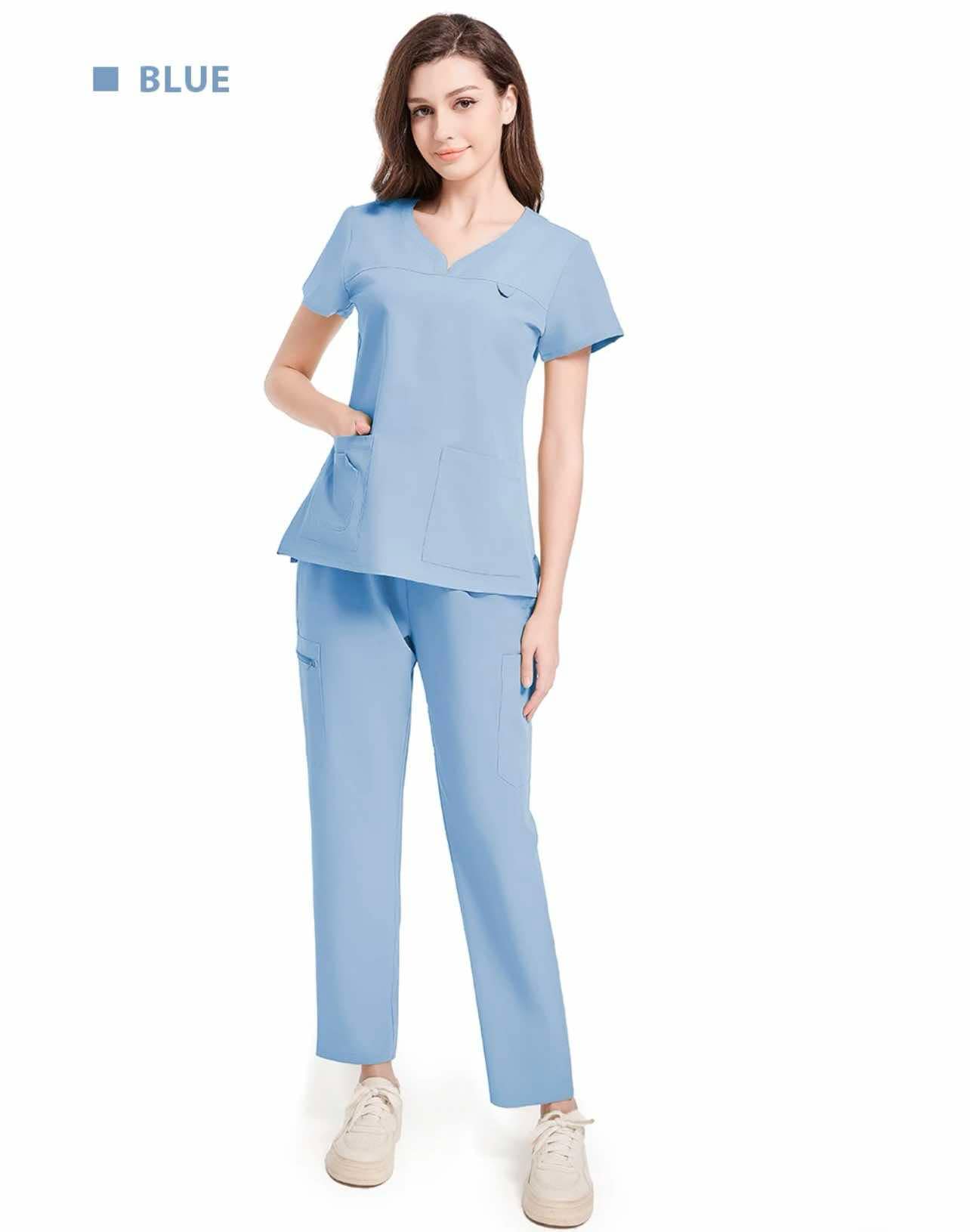 Blue Women's Hospital Scrub