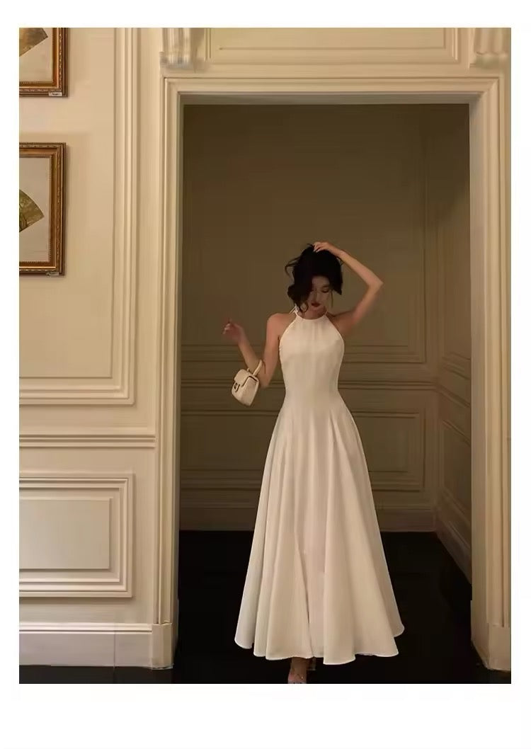 High neck midi dress
