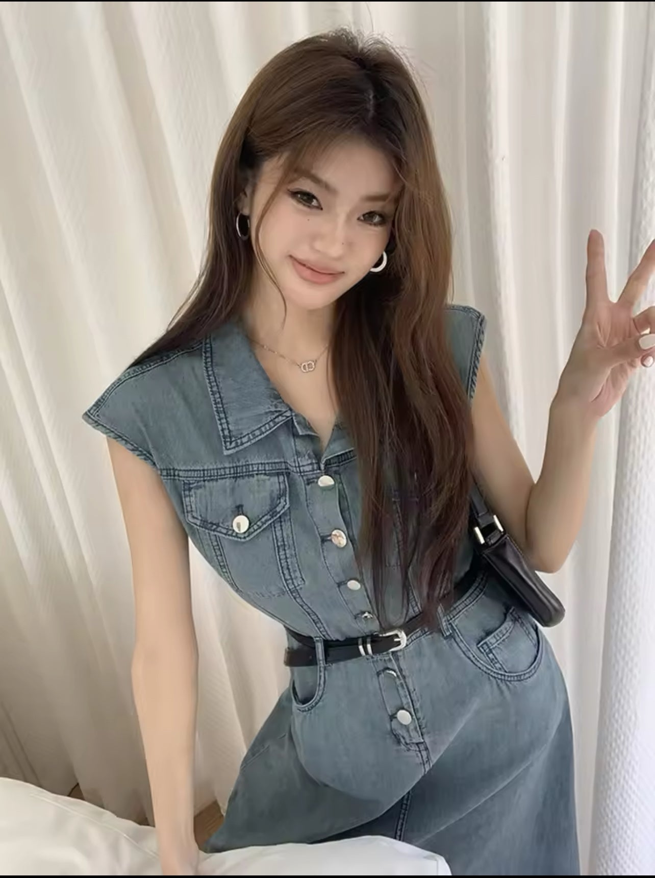 Denim dress