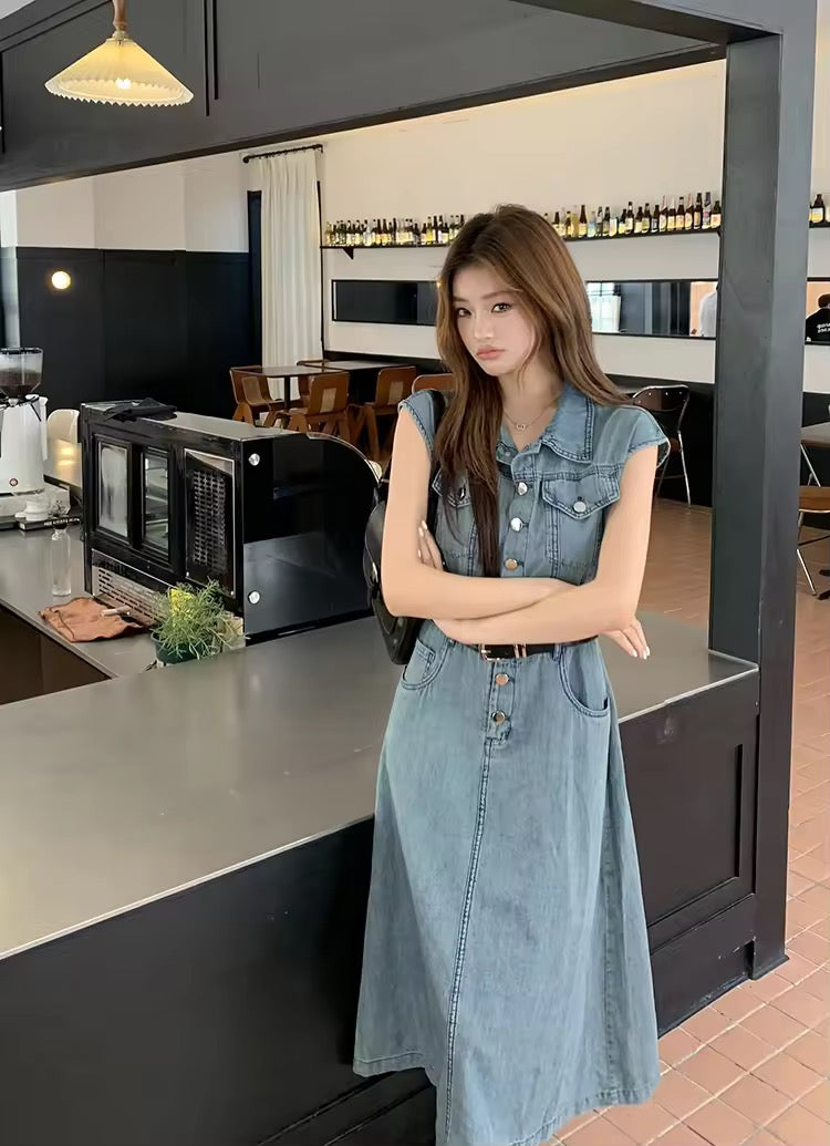 Denim dress