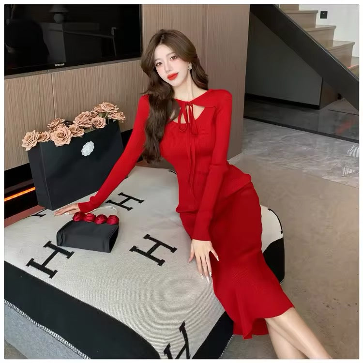 Stretchy Knit women dress