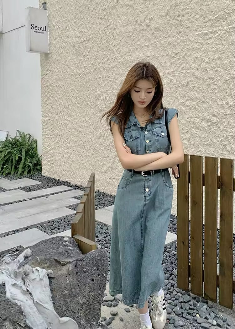 Denim dress