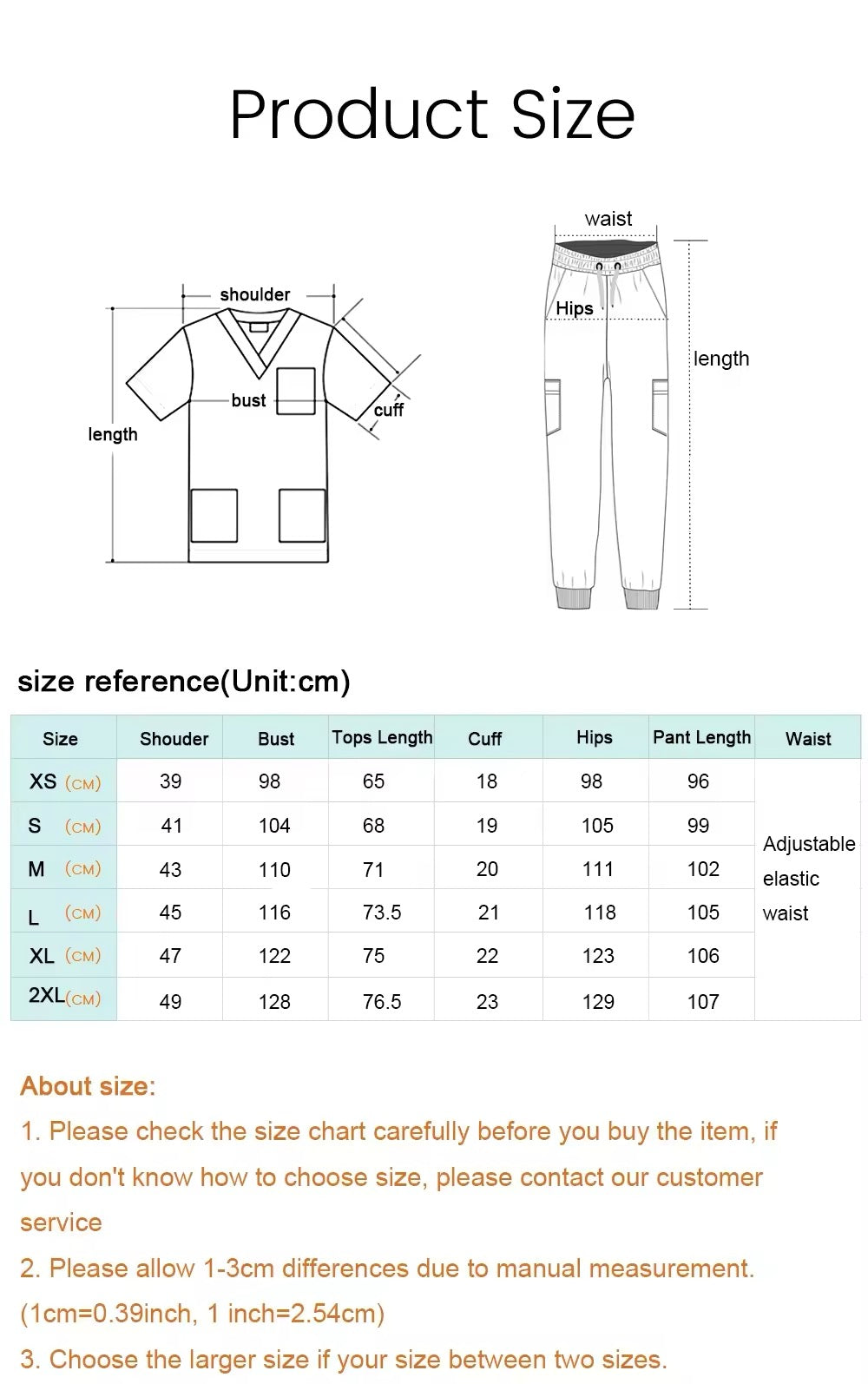 Men’s Hospital Scrub Set (select pant design)
