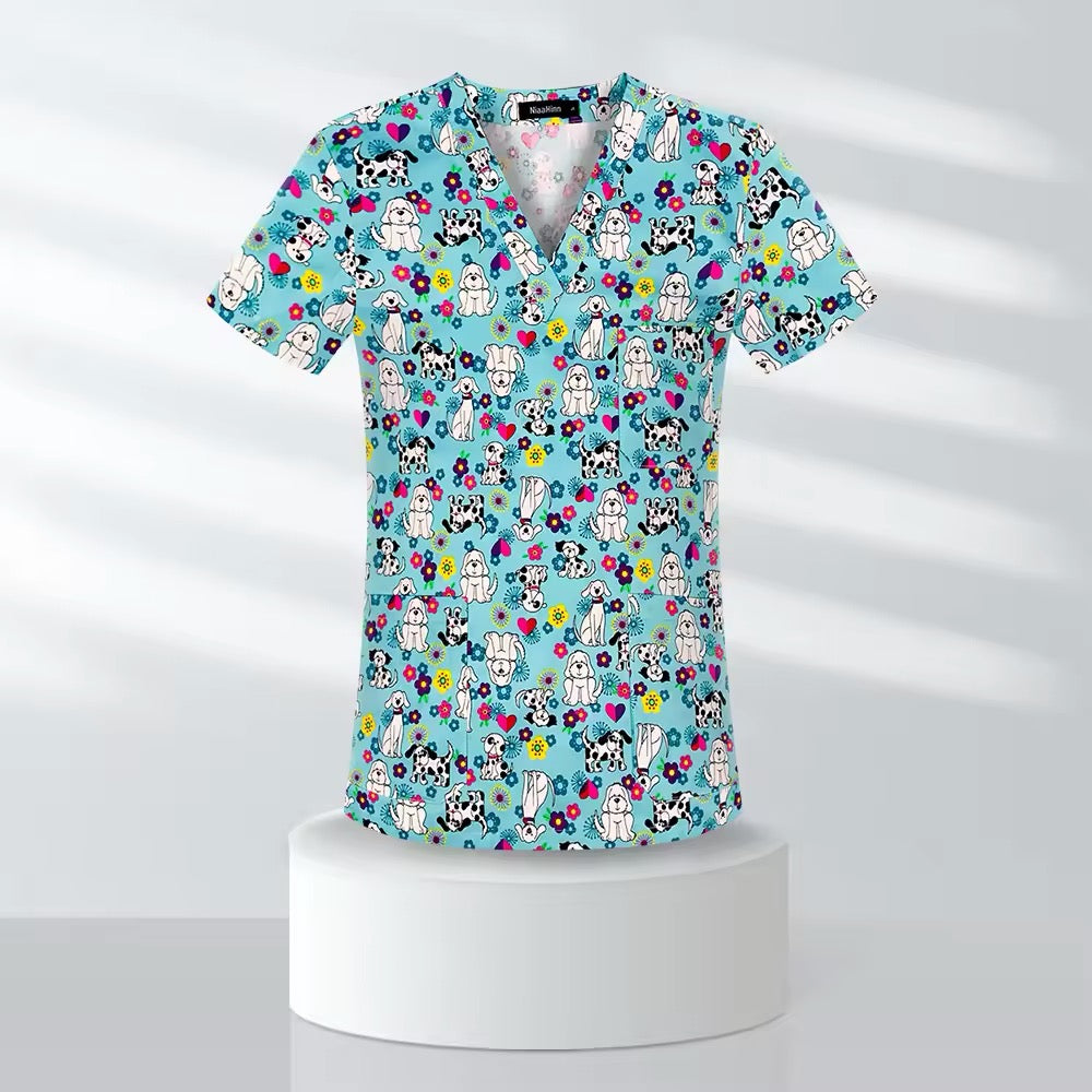 Fun scrub Top