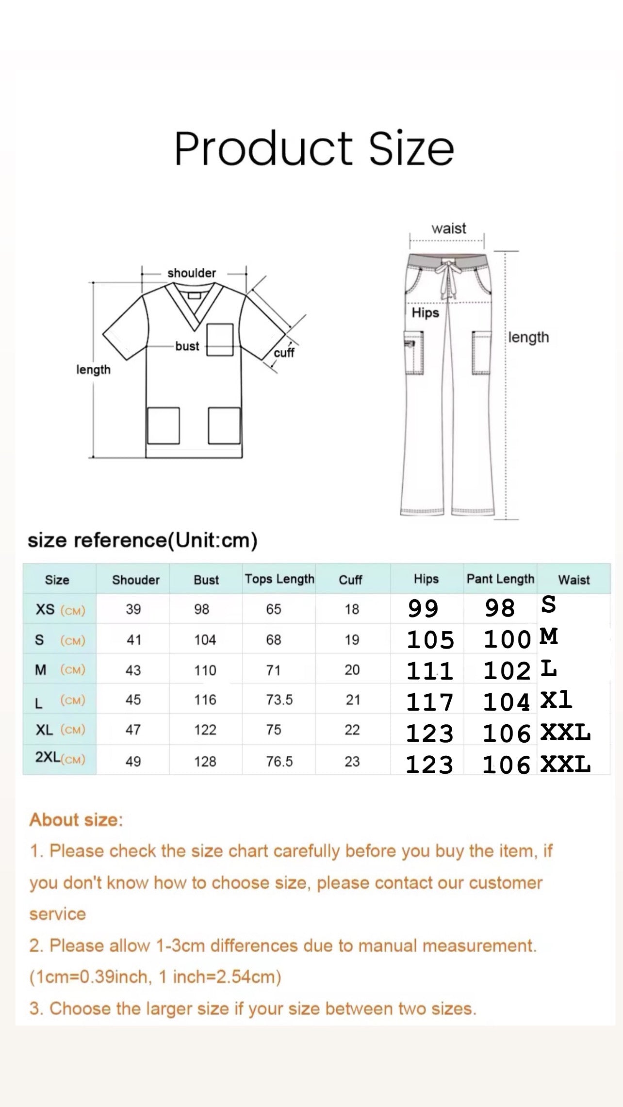 Men’s Hospital Scrub Set (select pant design)