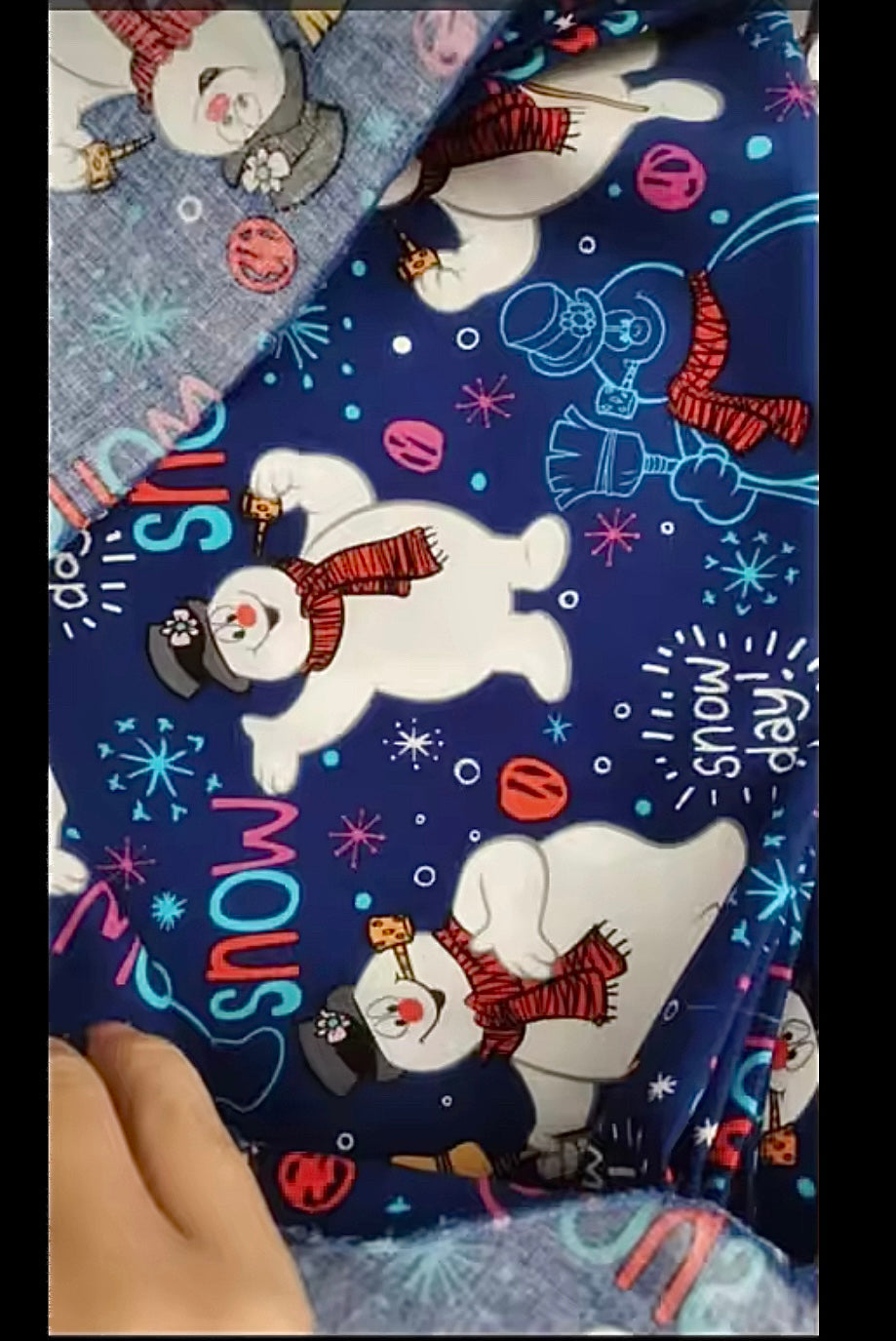 Christmas scrub set