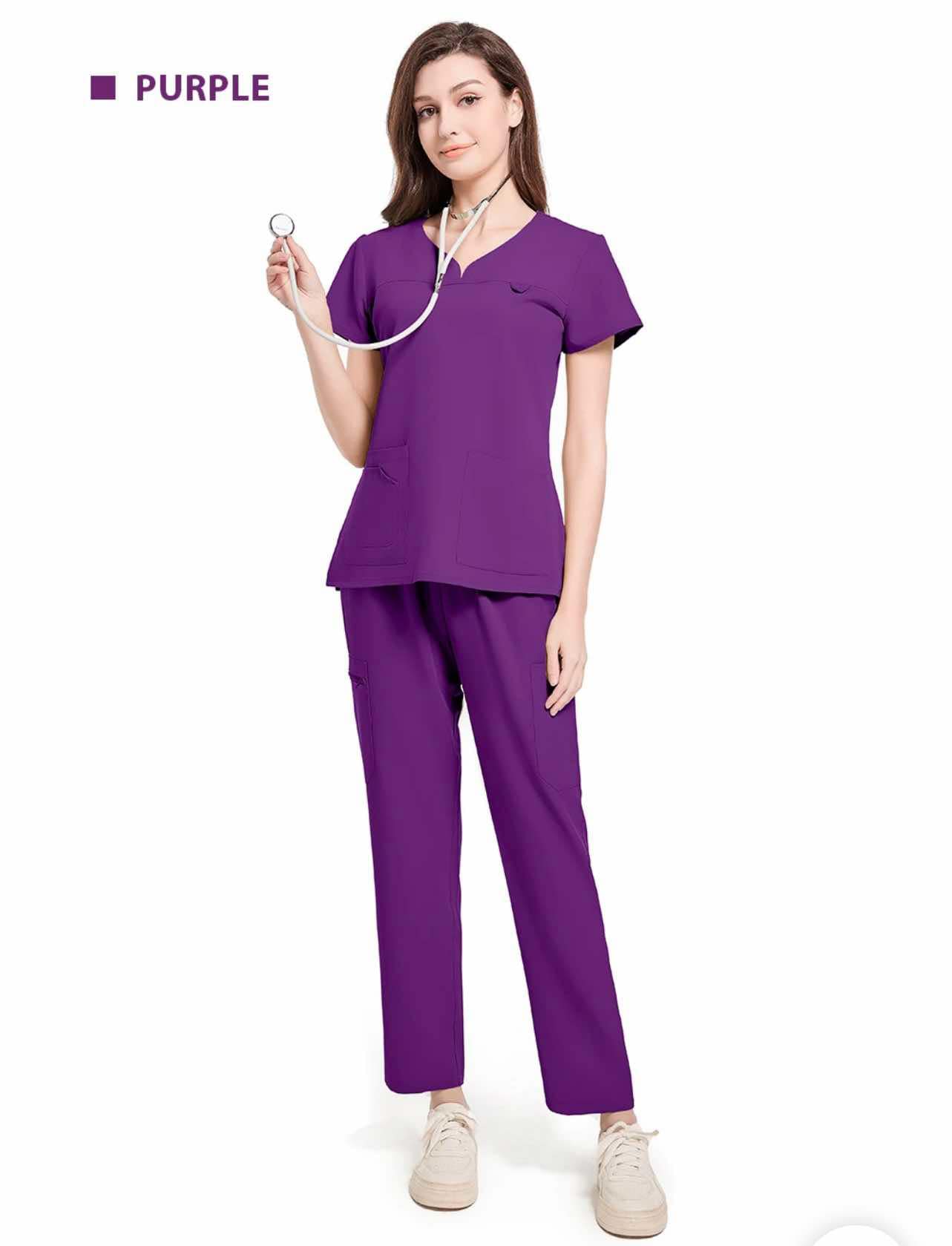 Purple Women's Hospital Scrub