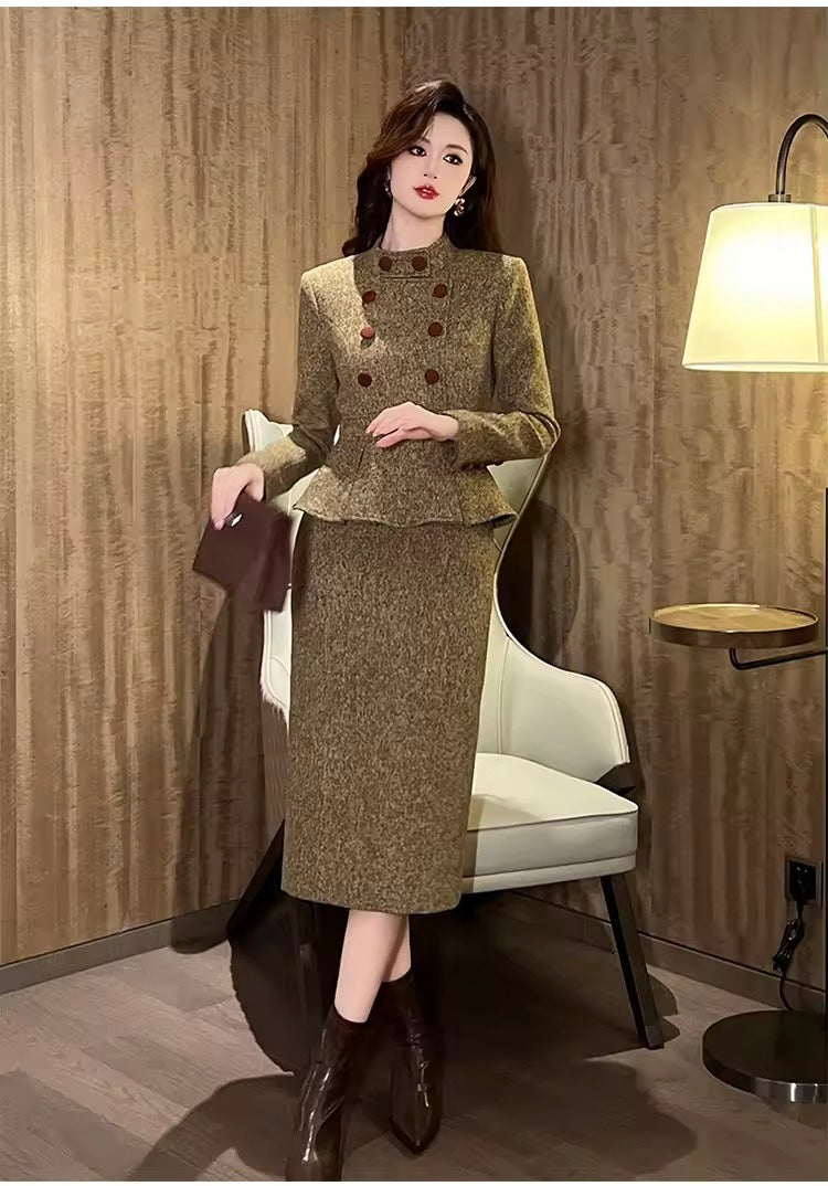 Autumn winter midi set
