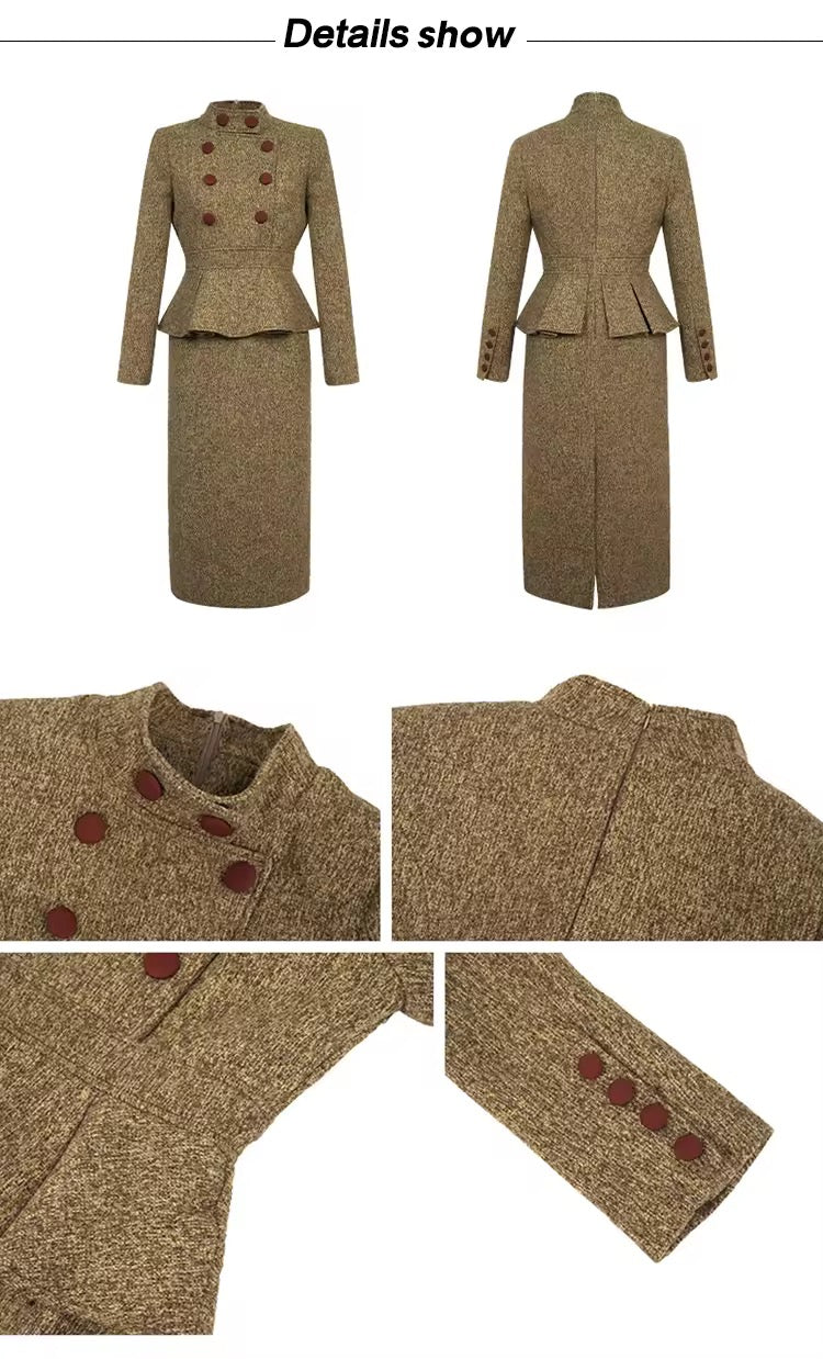 Autumn winter midi set