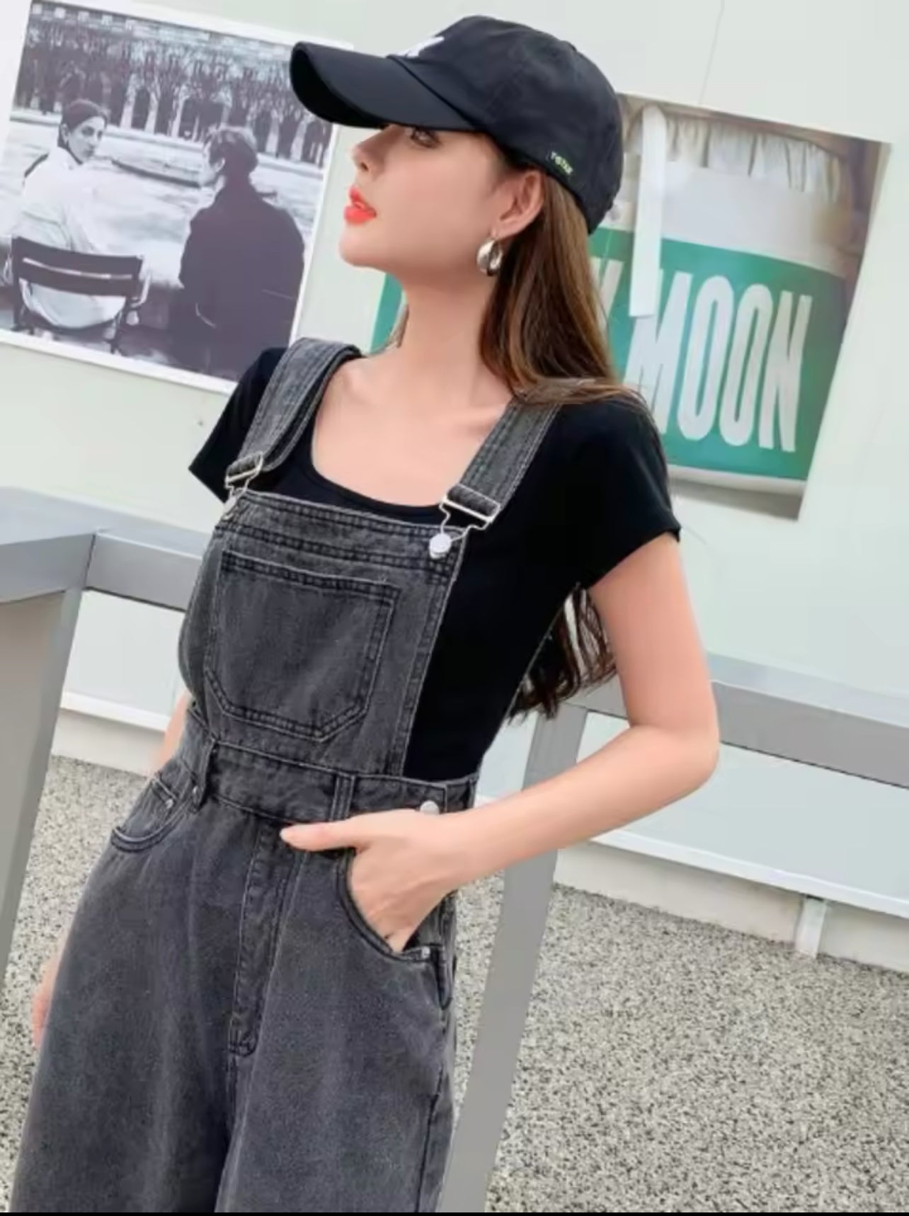 Black denim pant