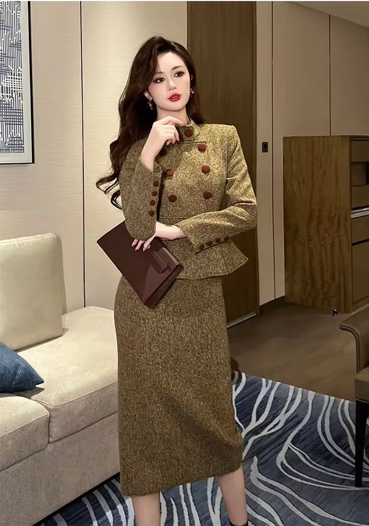 Autumn winter midi set
