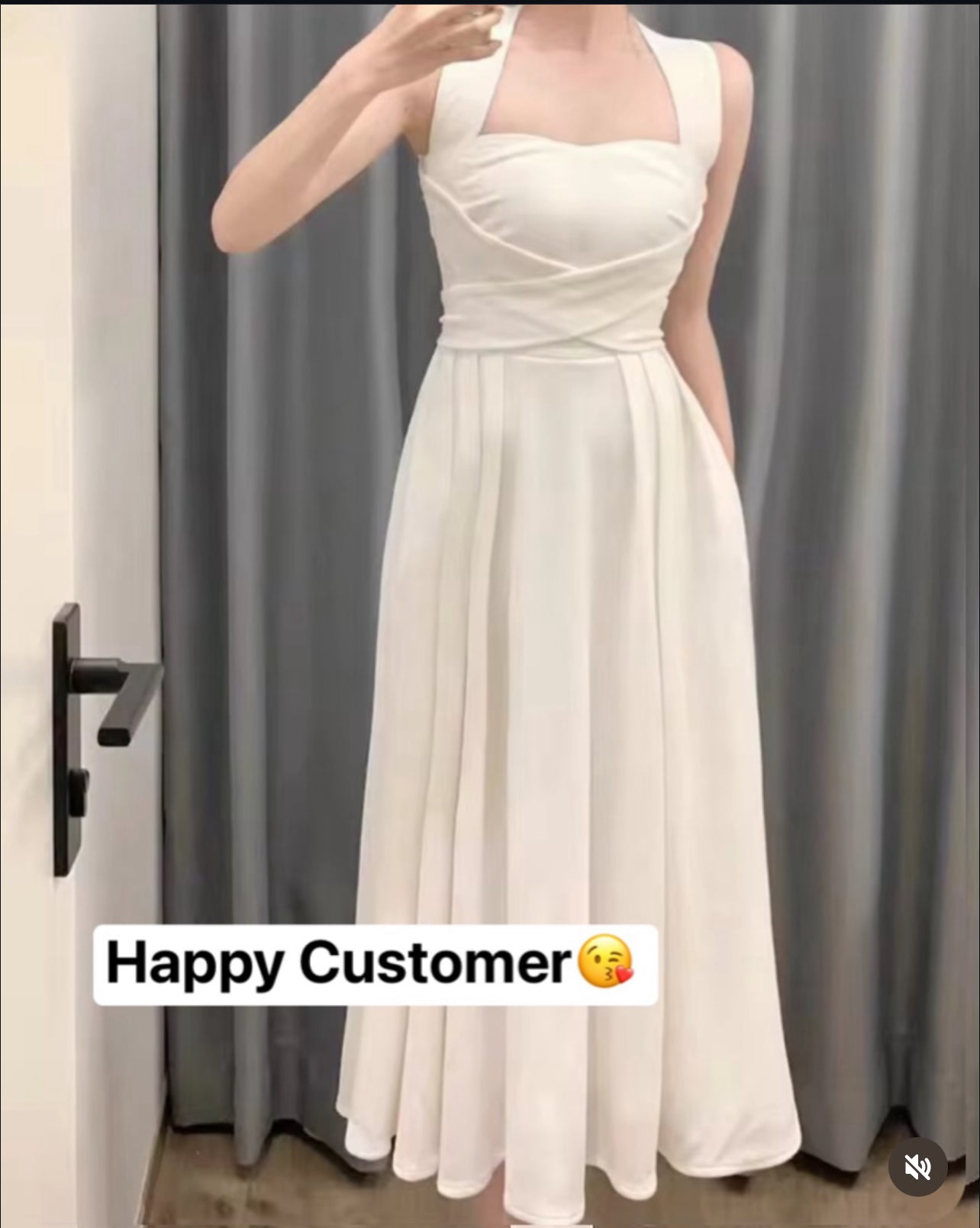 Graduation Wrap midi dress