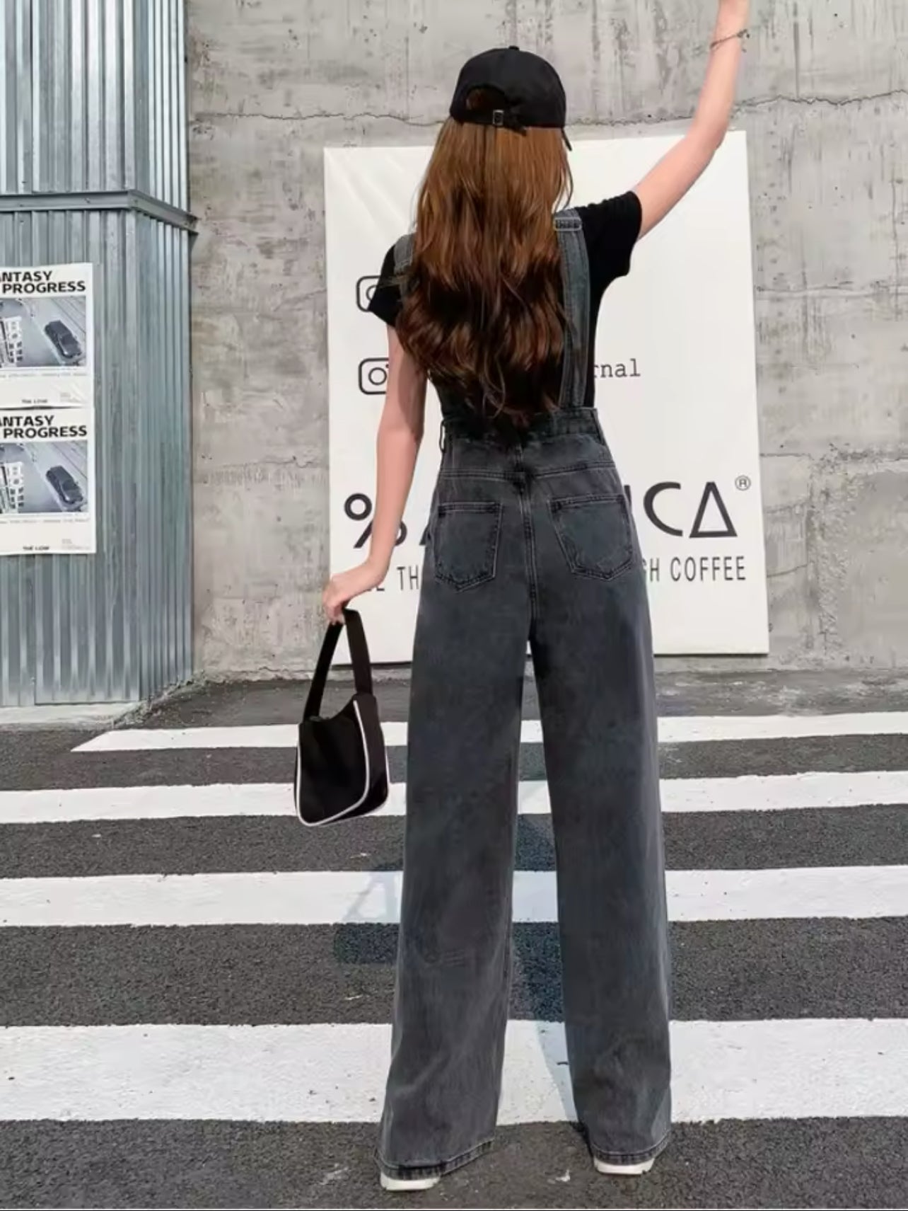 Black denim pant
