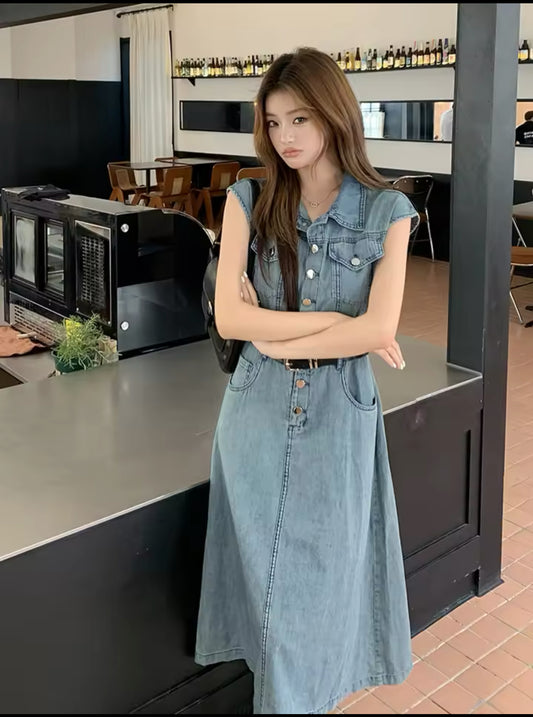 Denim dress