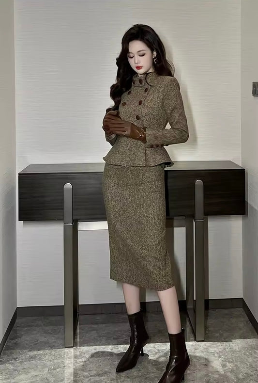 Autumn winter midi set