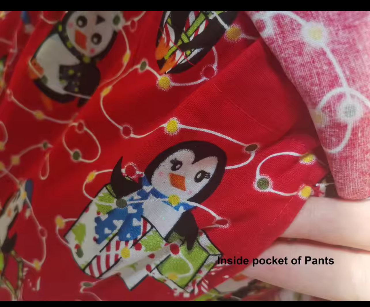 Christmas scrub set