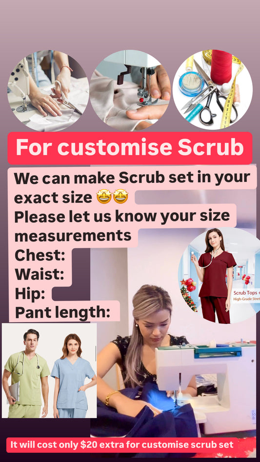 CUSTOMISE SCRUB SET