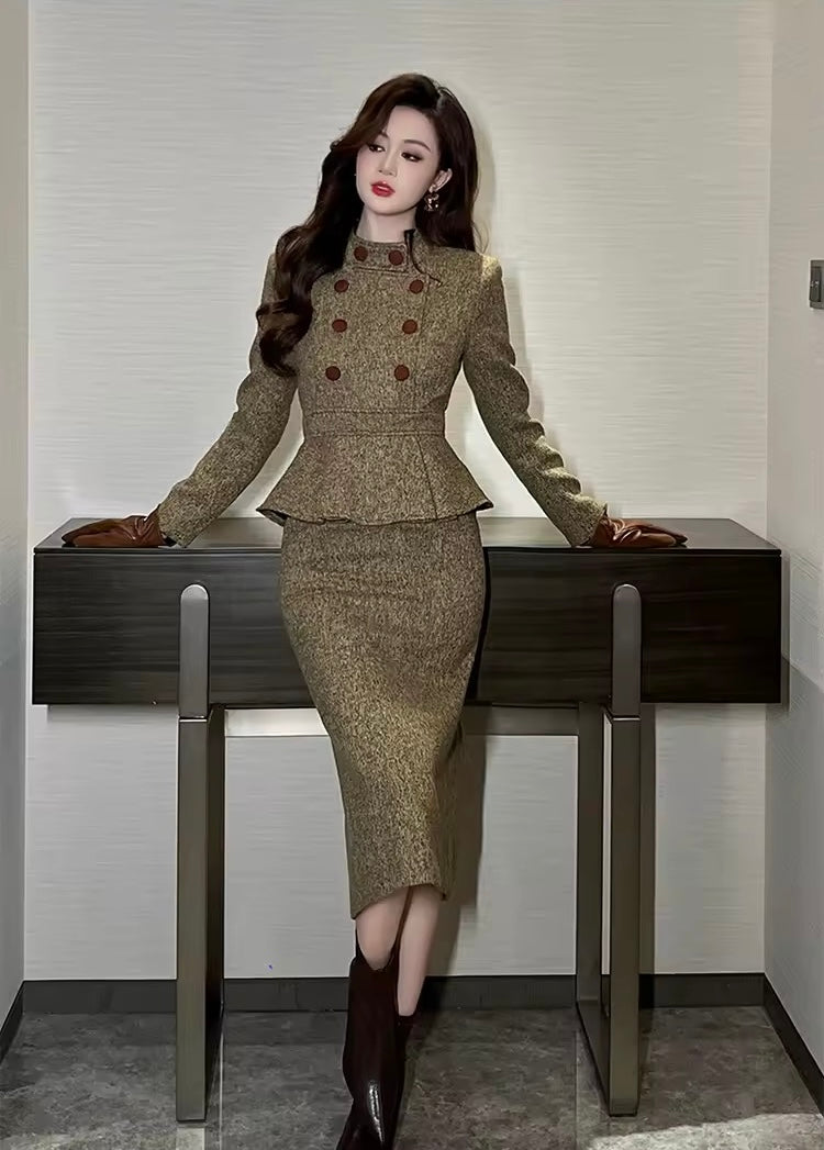 Autumn winter midi set
