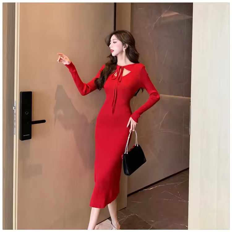 Stretchy Knit women dress